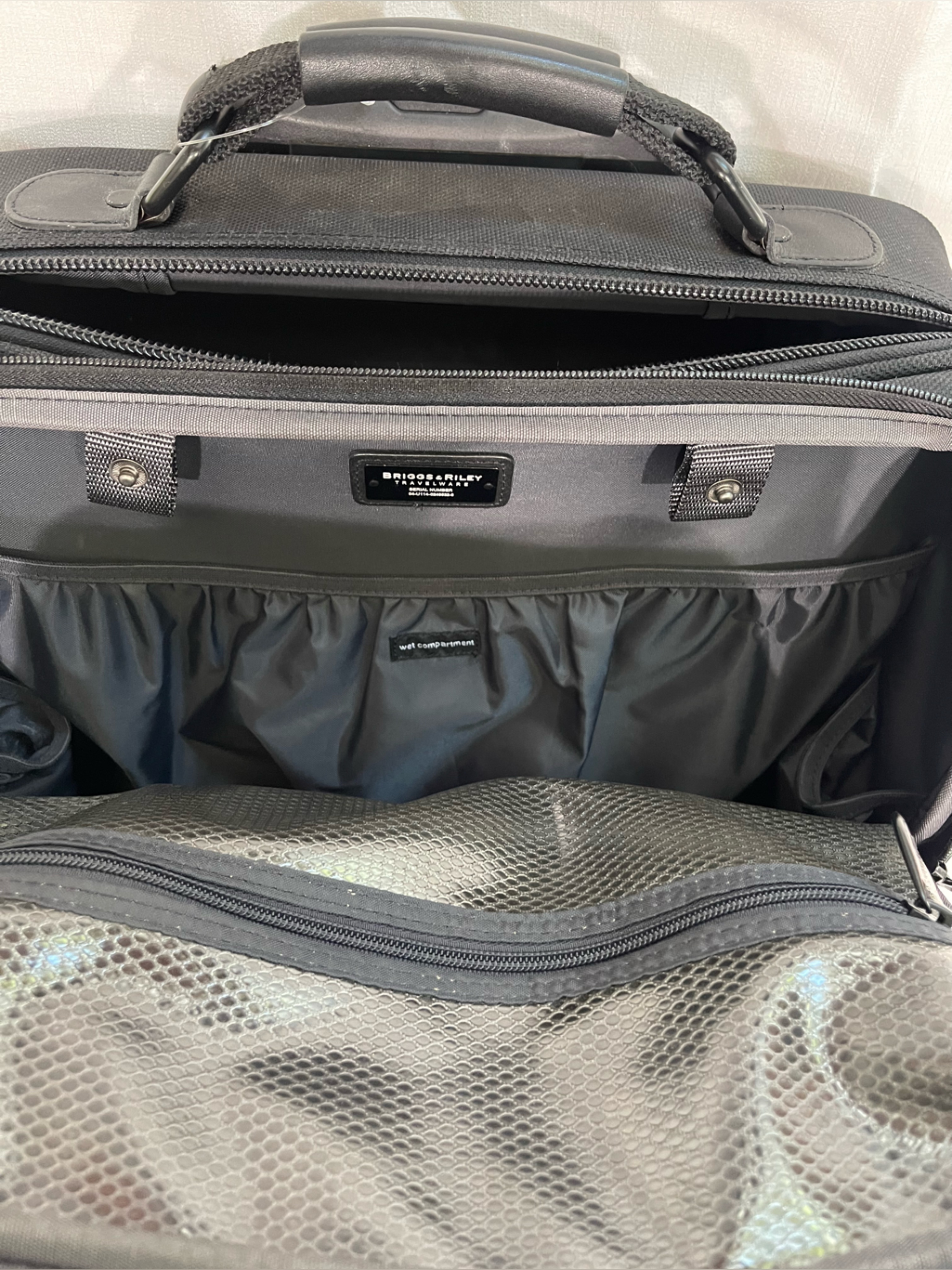 Briggs & Riley Black Slim Rolling Briefcase — image 6 of 8